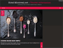 Tablet Screenshot of hotel-montreal.net